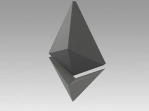 ethereum crypto currency 3D Model