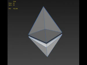 ethereum crypto currency 3D Model