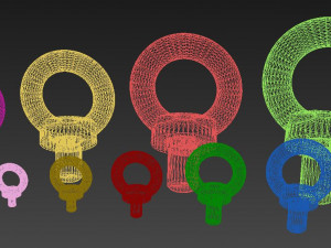 eyebolt set 3D Модель