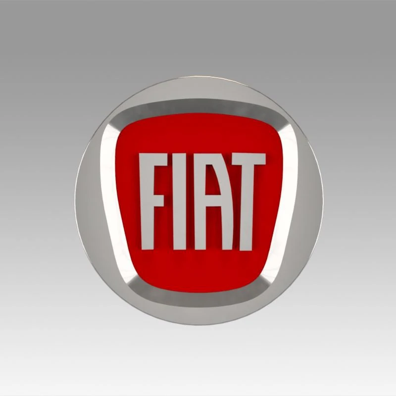 fiat logo 3D Model .c4d .max .obj .3ds .fbx .stl .blend 