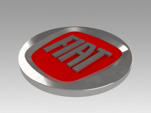 fiat logo Modelo 3D