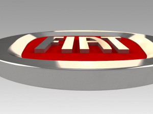 fiat logo Modelo 3D