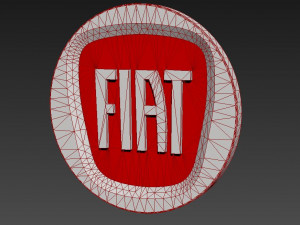 fiat logo Modelo 3D