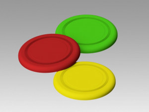 frisbee 3D मॉडल