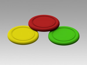 frisbee 3D मॉडल