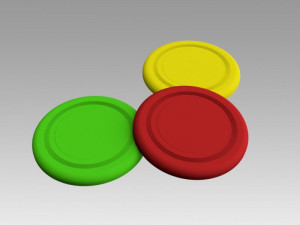 frisbee 3D मॉडल