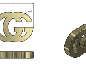 gucci 3d print model 3D Model