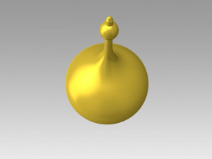 church golden dome 3D Model