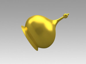 church golden dome 3D Model