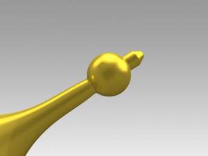 church golden dome 3D Model