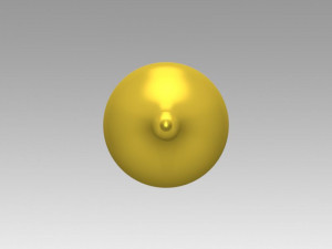 church golden dome 3D Model