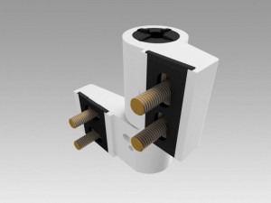 hinge for plastic doors Modello 3D