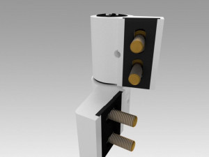 hinge for plastic doors Modello 3D