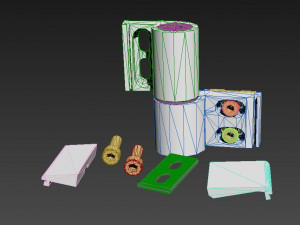 hinge for plastic doors Modello 3D