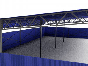 industrial canopy 3Dモデル