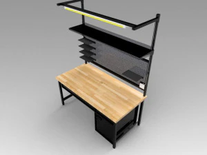 banco de trabajo Modelo 3D