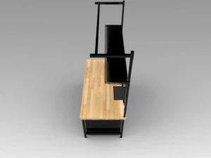 banco de trabajo Modelo 3D