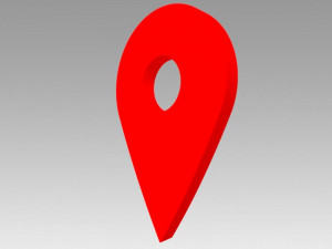 map pointer Modèle 3D