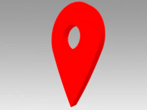 지도 포인터 3D 모델