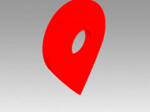 지도 포인터 3D 모델