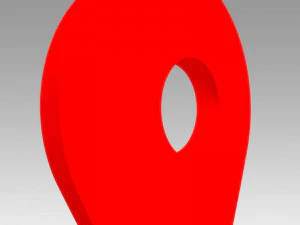 지도 포인터 3D 모델