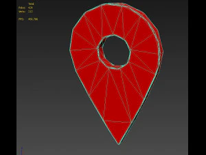지도 포인터 3D 모델