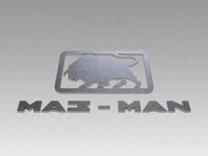 maz man logo 3D Model