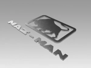 maz man logo 3D Model