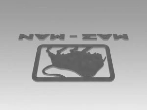 maz man logo 3D Model