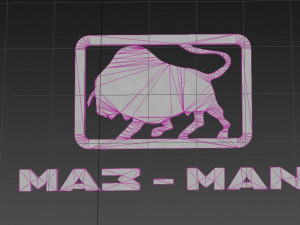 maz man logo Modèle 3D