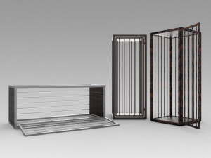 medieval cages Modello 3D