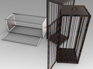 medieval cages Modello 3D