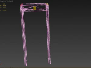 multizone door frame metal detector 3D Model