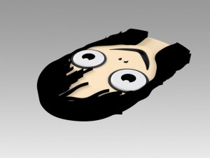 momo horror ghost bird head 3D मॉडल