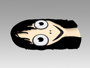 momo horror ghost bird head 3D मॉडल