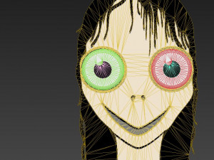 momo horror ghost bird head 3D मॉडल