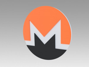 monero crypto currency 3D Model