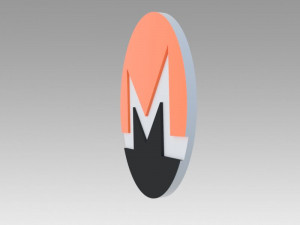 monero crypto currency 3D Model