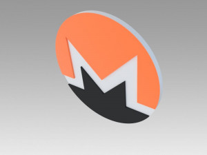 monero crypto currency 3D Model