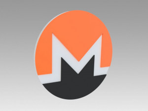 monero crypto currency 3D Model
