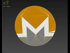 monero crypto currency 3D Model
