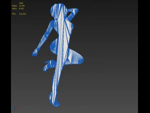 nude girl logo 3D Model