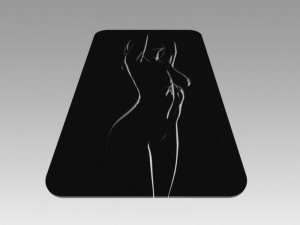 nude girl logo 3D Model