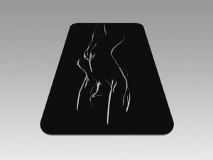 nude girl logo 3D Model