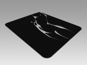 nude girl logo 3D Model