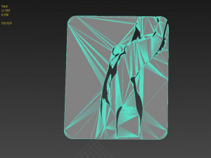 nude girl logo 3D Model
