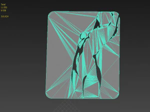 nude girl logo 3D Model