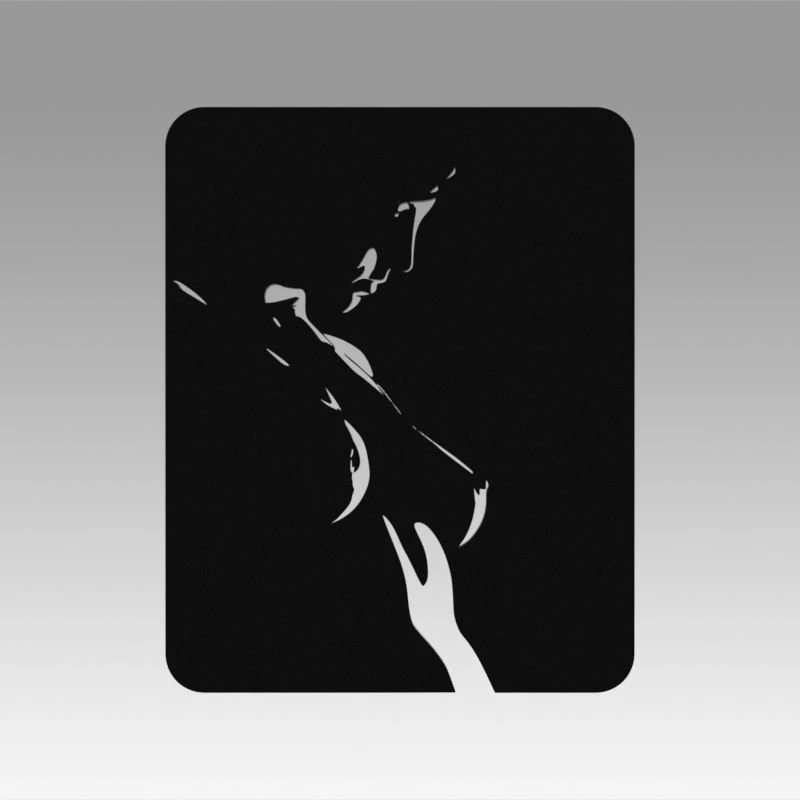 nude girl logo 3D Model .c4d .max .obj .3ds .fbx .stl .blend 