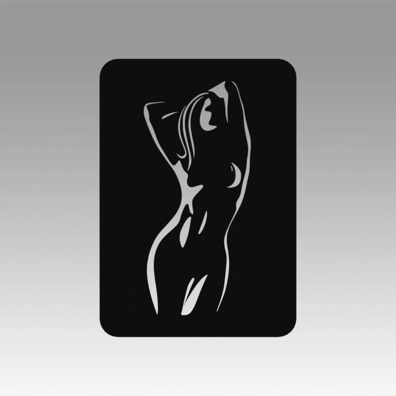 nude girl logo 3D Model .c4d .max .obj .3ds .fbx .stl .blend 