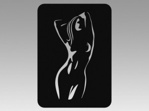 nude girl logo 3D-Modell